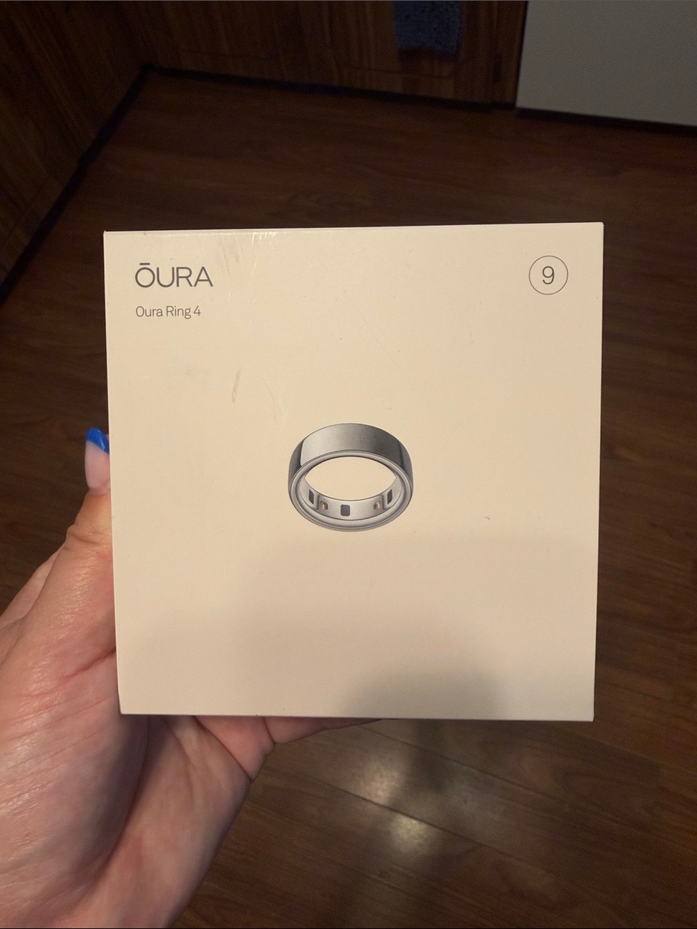 Oura Ring 4 Silver (Size 9)